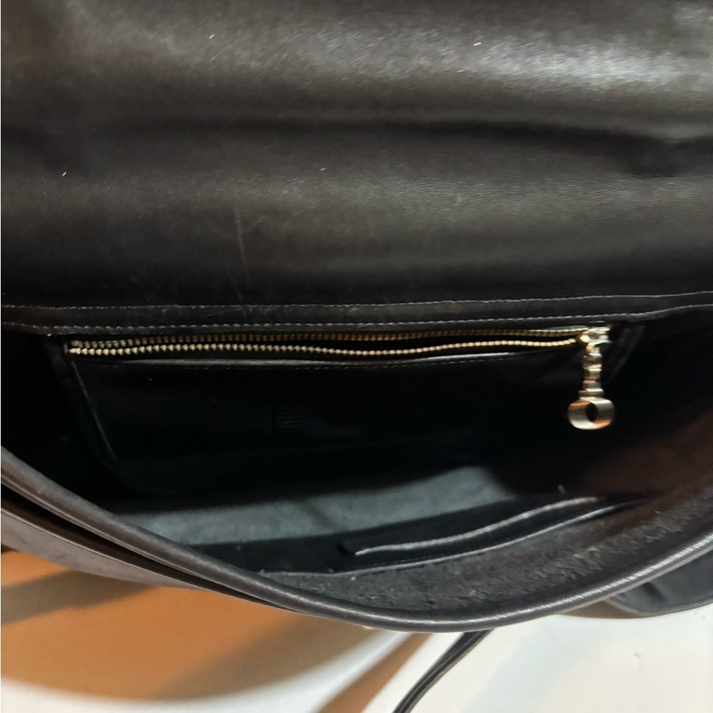 Coach vintage unisex Black  briefcase Leather shoulder Bag - Picture 8 of 11